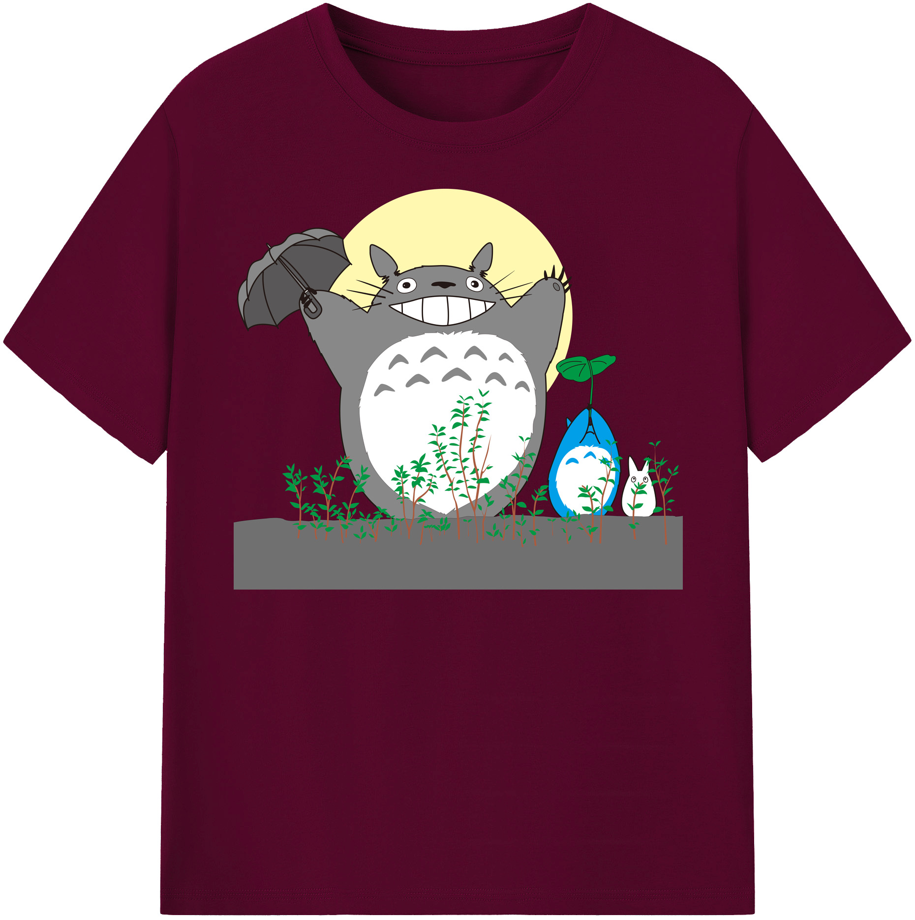 （画像用） となりのトトロ 草壁メイ 草壁サツキ My Neighbor Totoro Satsuki Kusakabe Mei Kusakabe レディースカジュアルプリントTシャツ（綿100％）